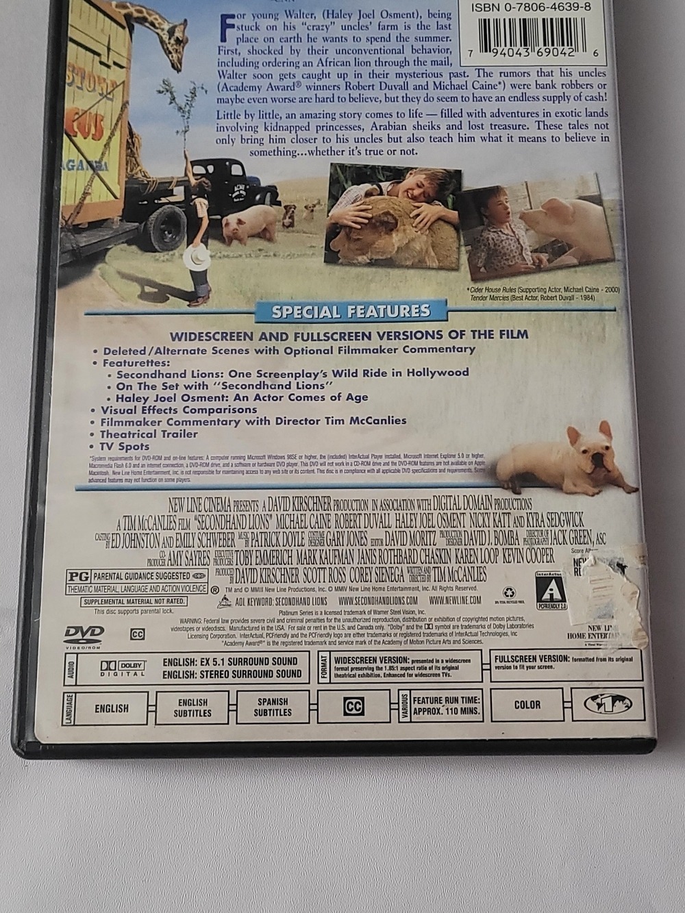 Secondhand Lions DVD - Picture 2 of 3